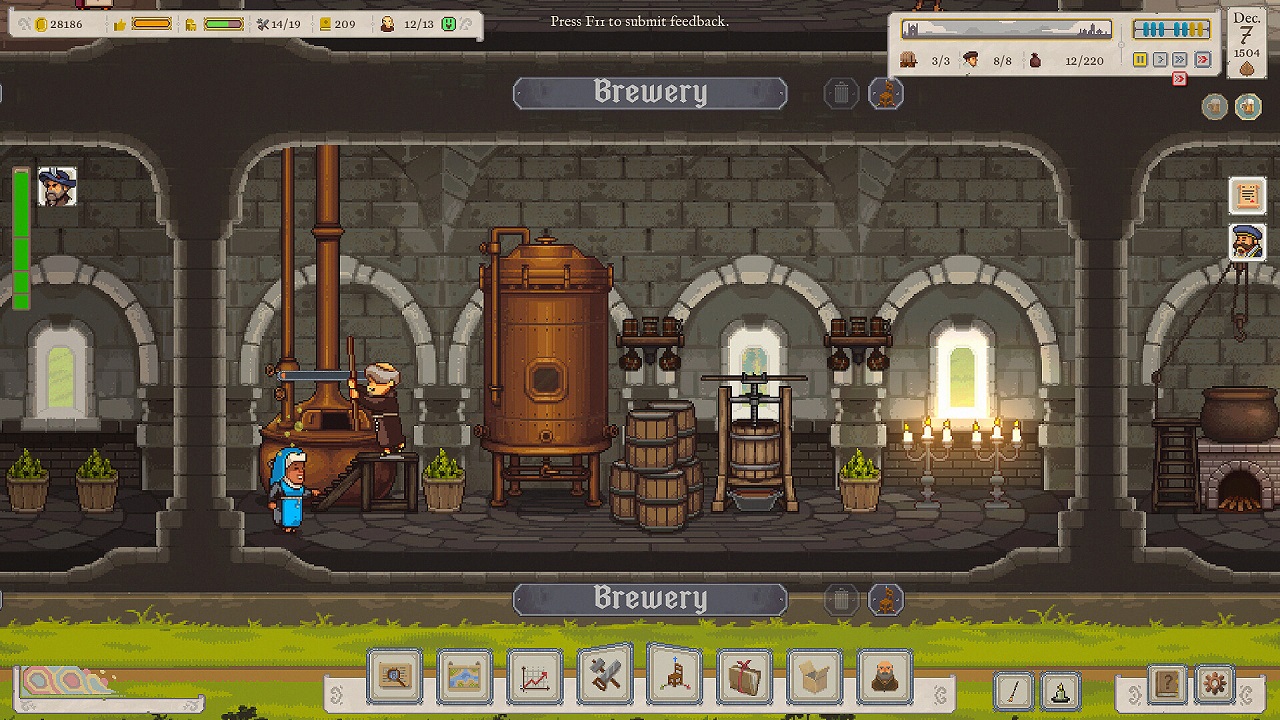 Ale Abbey Monastery Brewery Tycoon — Скриншот №2