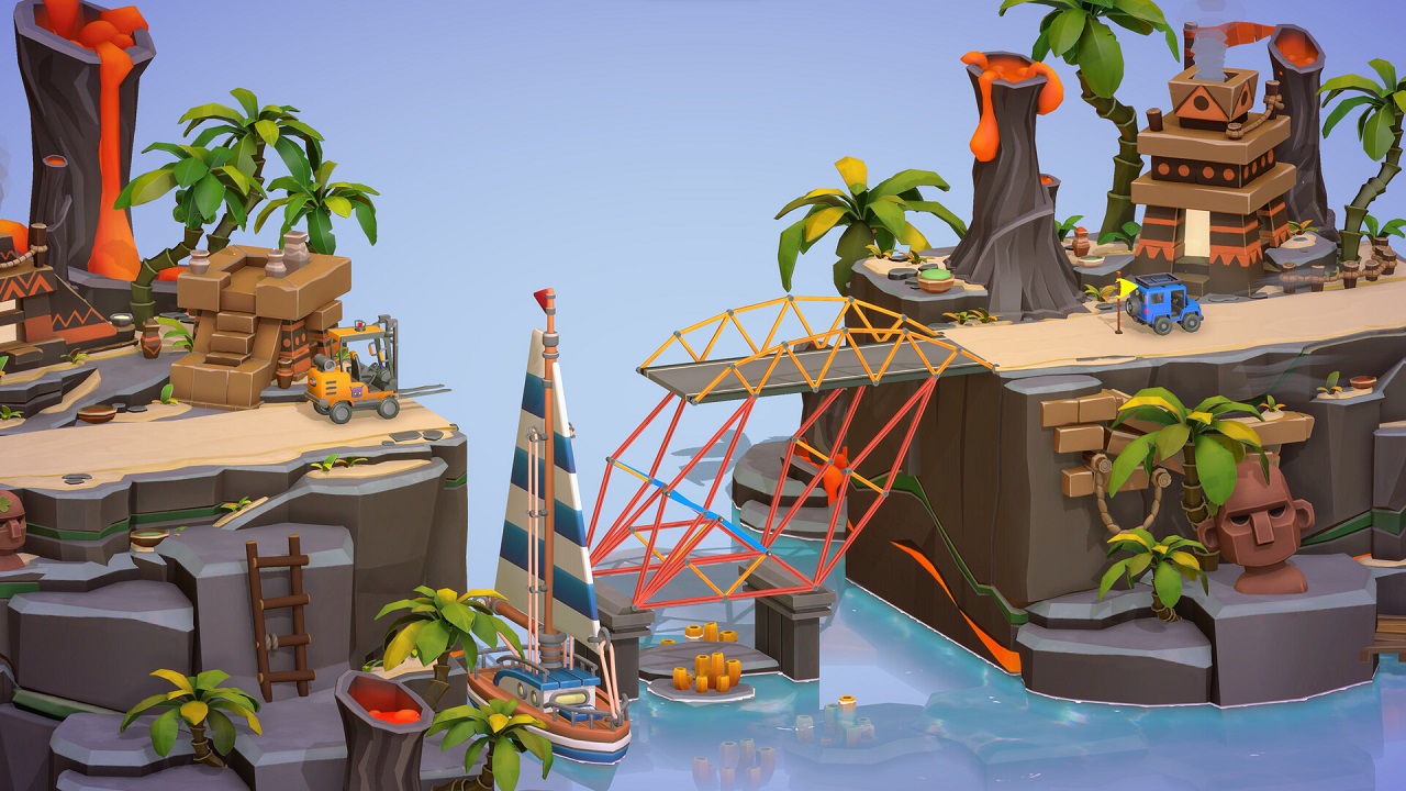 Poly Bridge 3 — Скриншот №4 Poly Bridge 3 — Скриншот №4