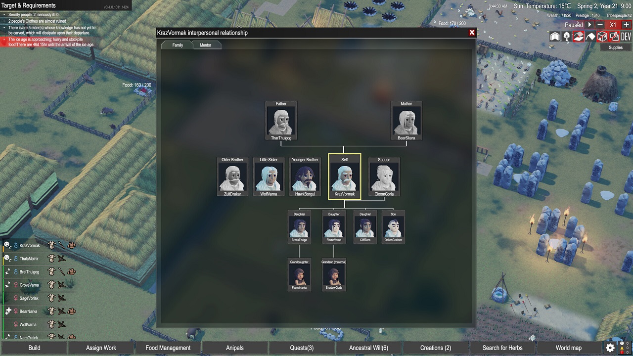 Primitive Society Simulator — Скриншот №3