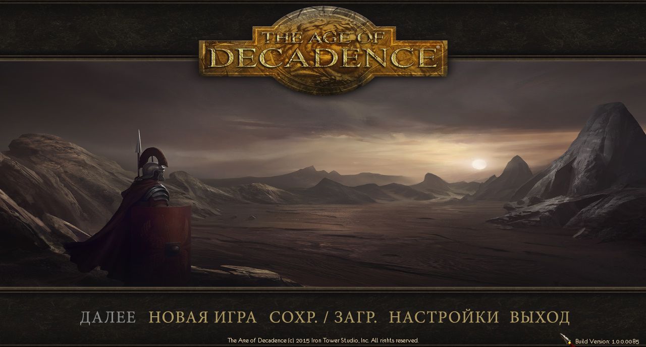 The Age of Decadence — Скриншот №1