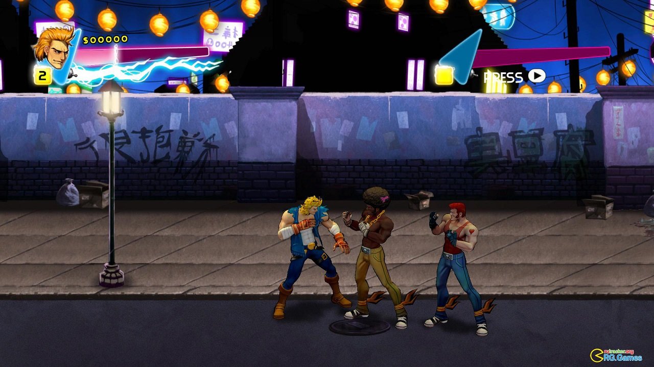 Double Dragon: Neon — Скриншот №2 Double Dragon: Neon — Скриншот №2