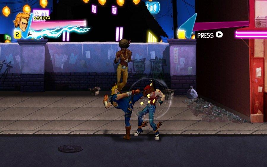 Double Dragon: Neon — Скриншот №3 Double Dragon: Neon — Скриншот №3