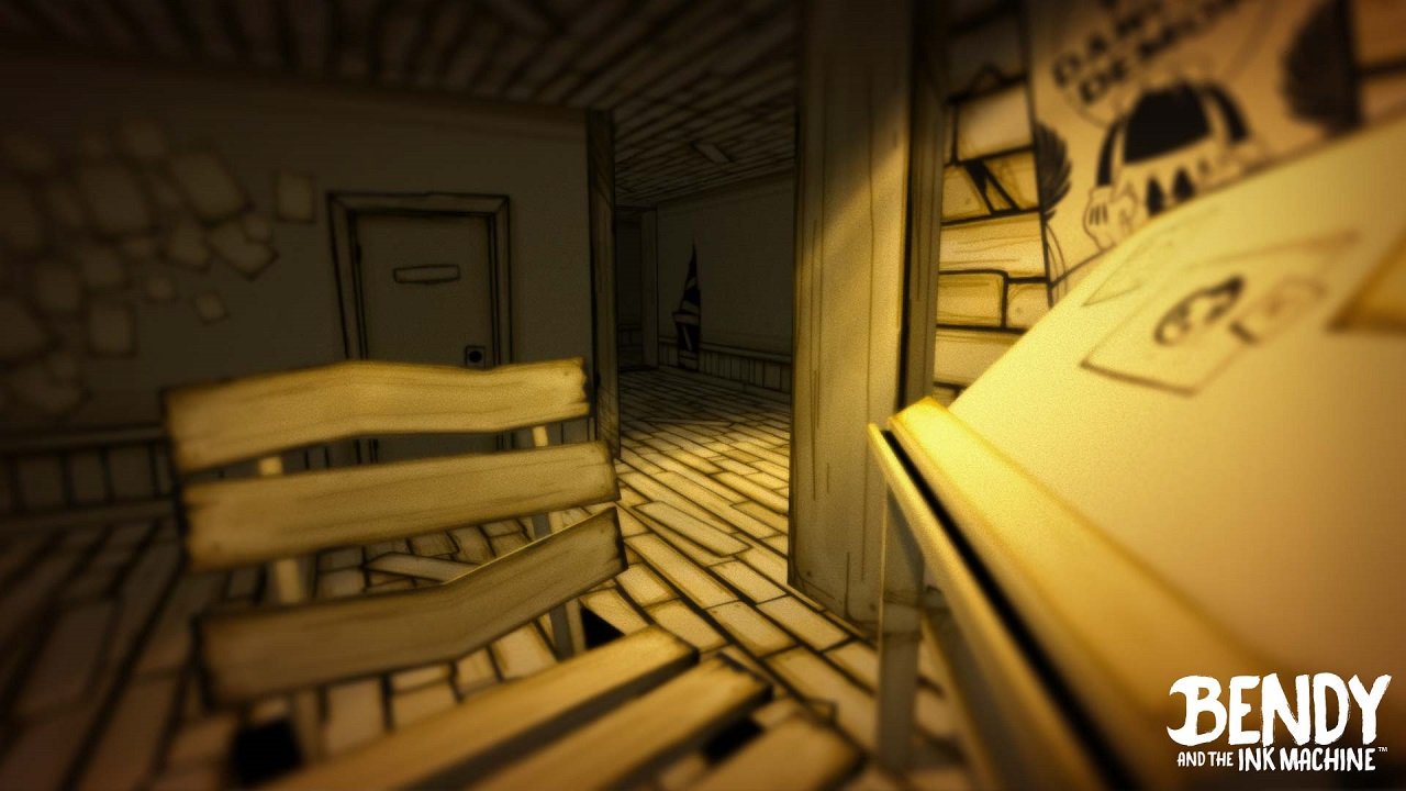 Bendy and the Ink Machine — Скриншот №1 Bendy and the Ink Machine — Скриншот №1