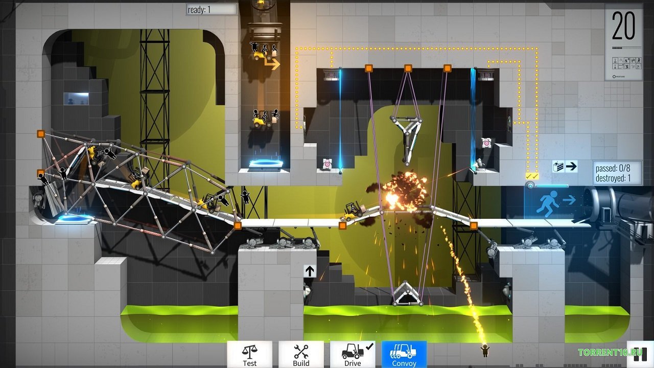 Bridge Constructor Portal — Скриншот №5 Bridge Constructor Portal — Скриншот №5