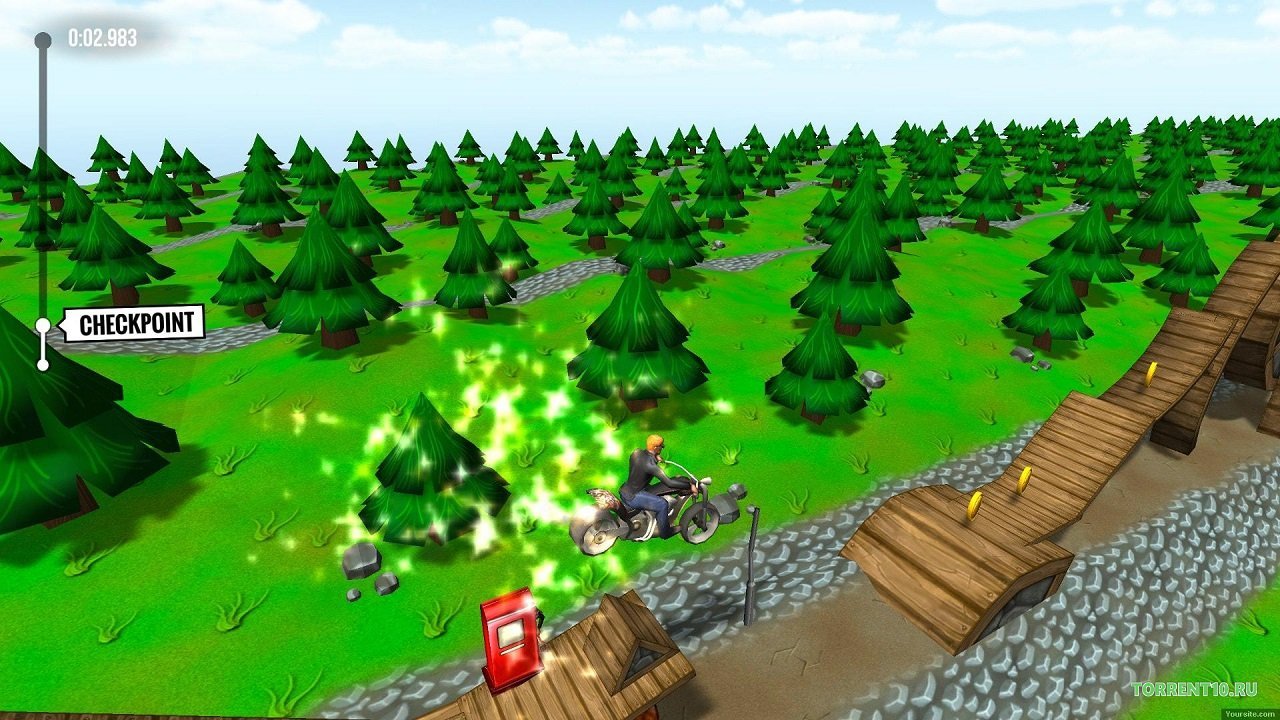 Moto Racing 3D — Скриншот №1