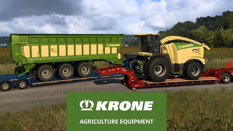Вышло дополнение с сельхозтехникой KRONE для Euro Truck Simulator 2 и American Truck Simulator