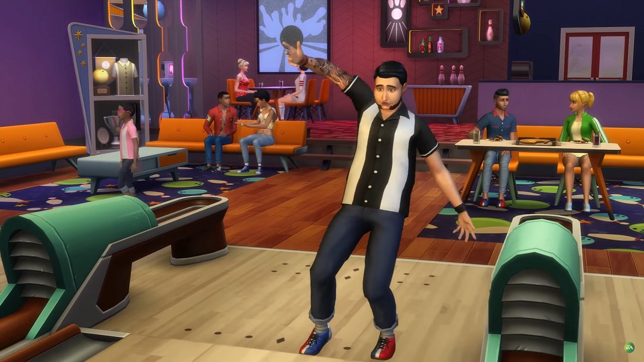 Симс 4 Вечер Боулинга — Скриншот №6