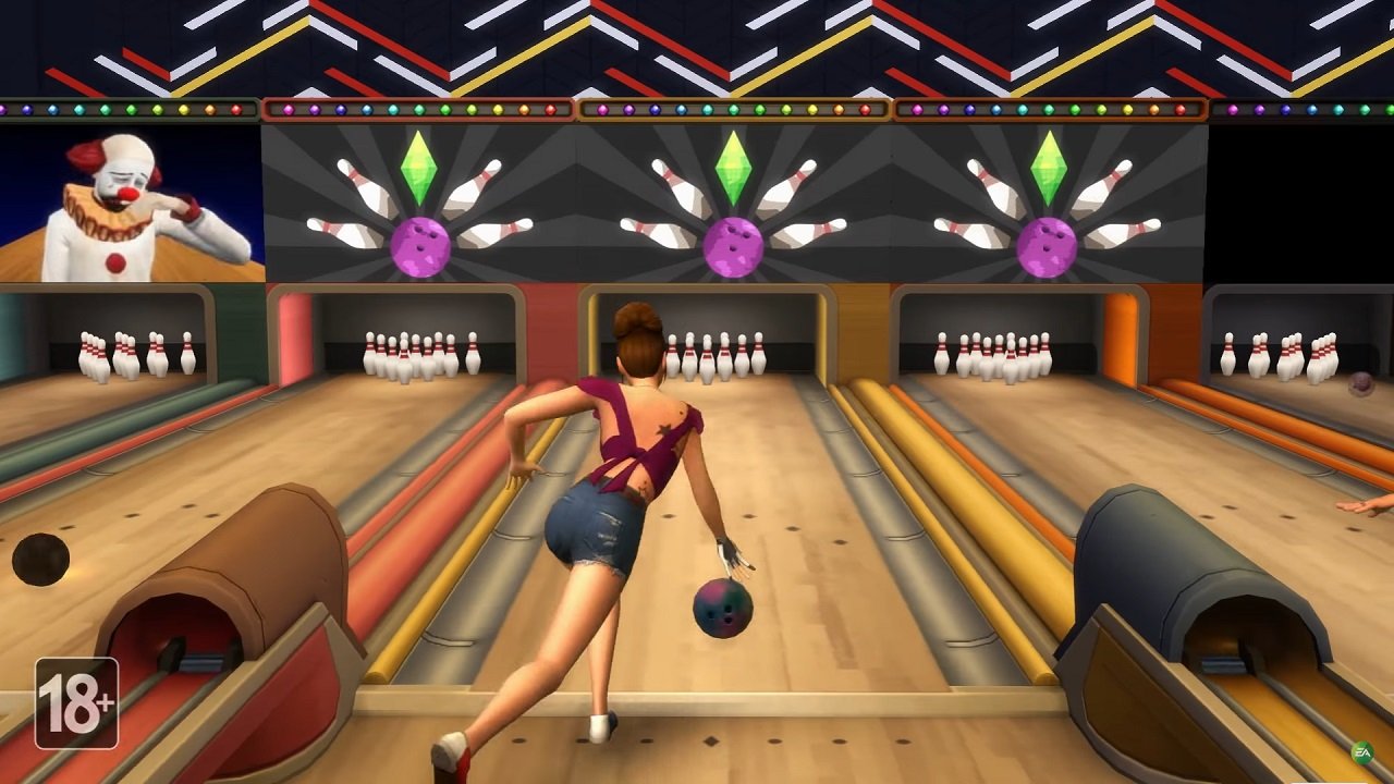 Симс 4 Вечер Боулинга — Скриншот №5