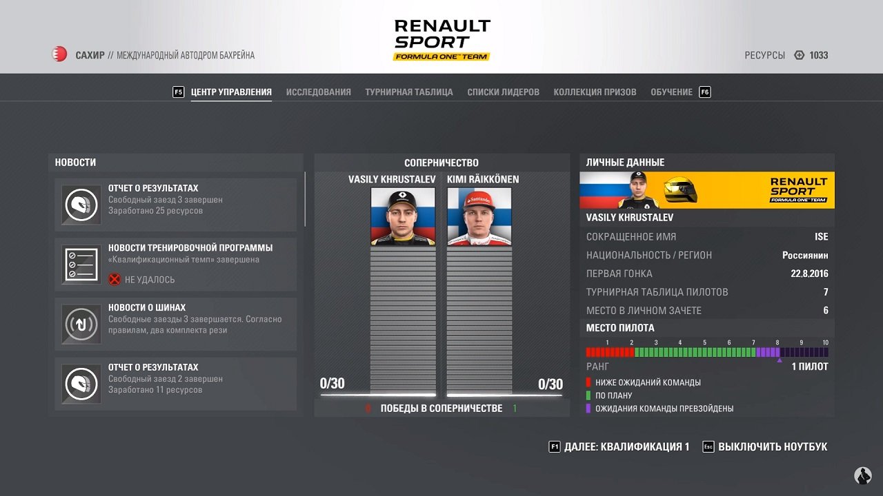 F1 2016 Механики — Скриншот №1