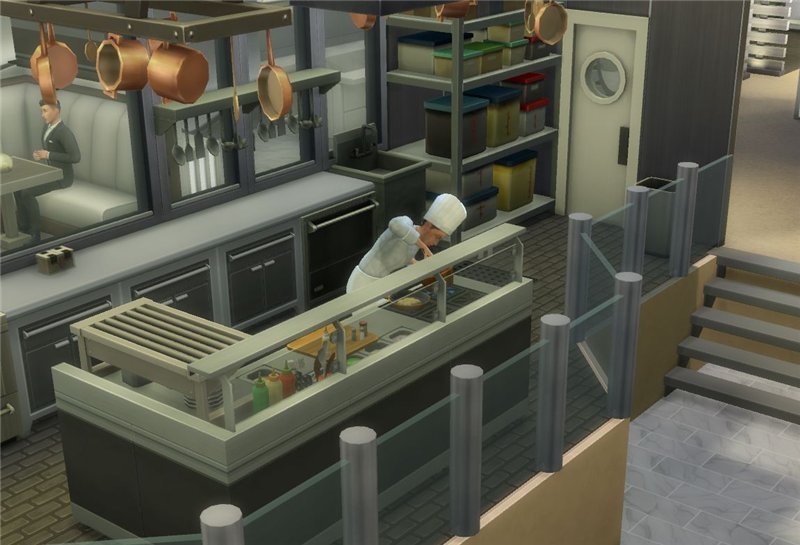 Симс 4 В ресторане — Скриншот №3