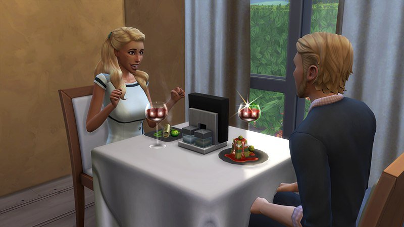 Симс 4 В ресторане — Скриншот №1