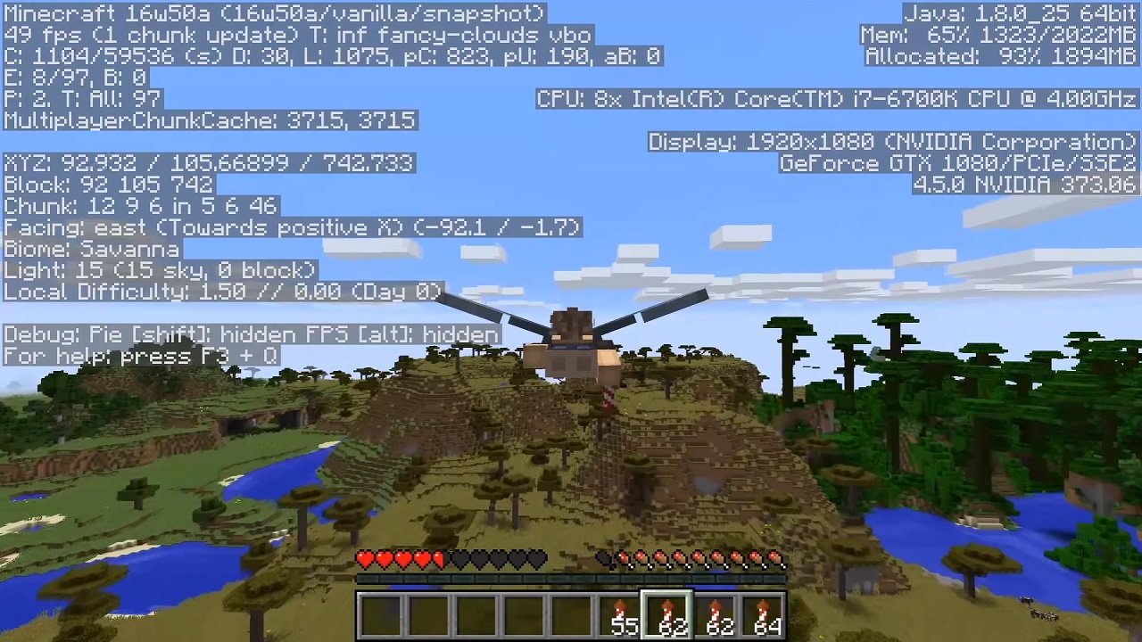 Майнкрафт 1.11.1 — Скриншот №2